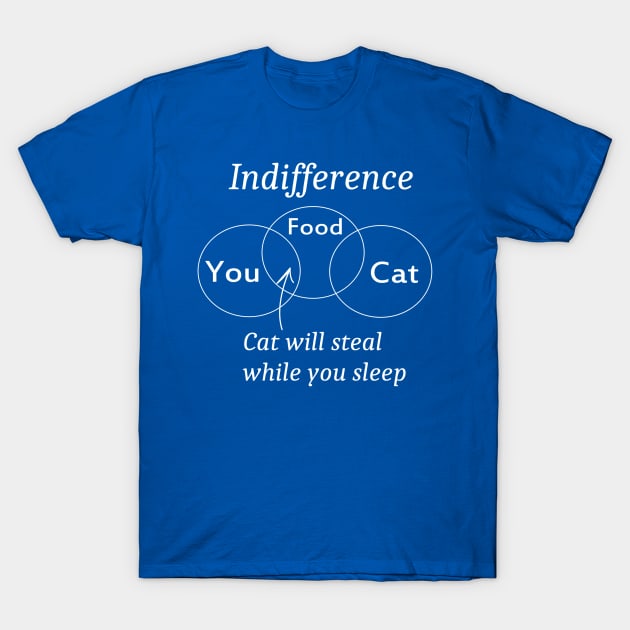 Indifference for dark backgrounds T-Shirt by TechCowboysServices